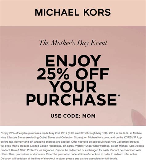 code promotion michael kors|michael kors promo code today.